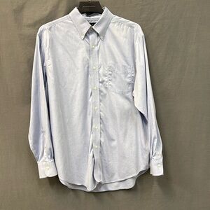 Men's Ralph Lauren Blue Button Down Dress Shirt Size 17 34/35 EUC